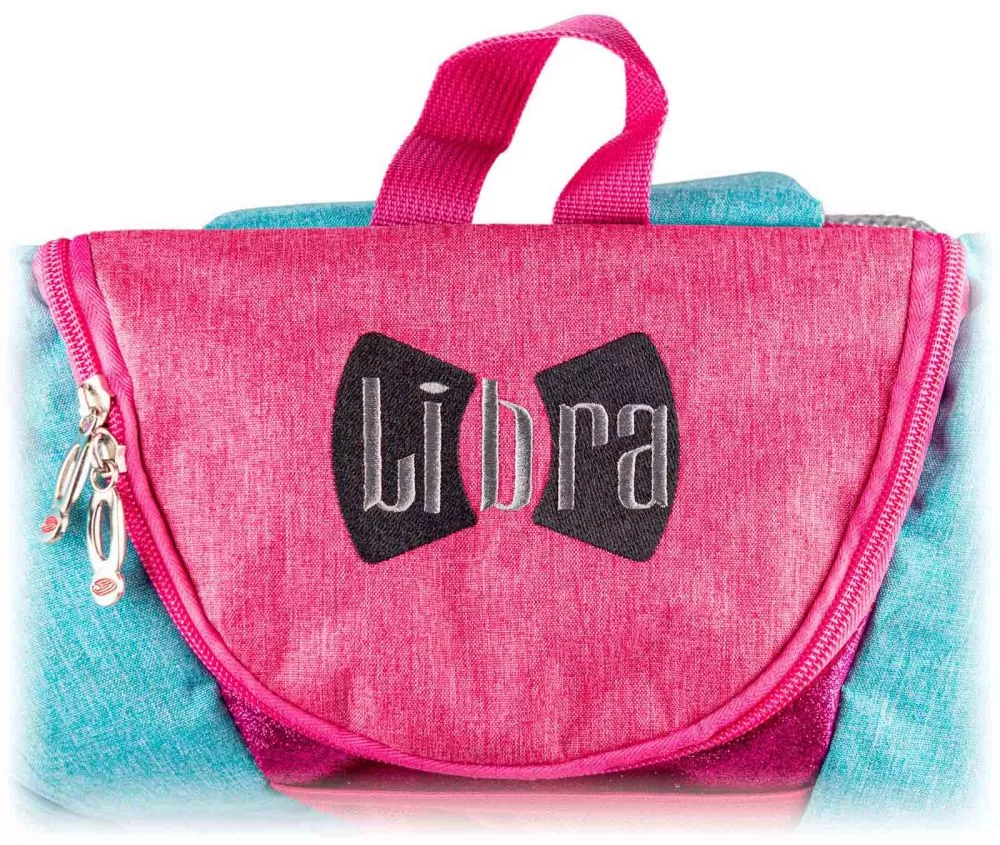 Borsa Porta Pattini Libra Celeste e Rosa