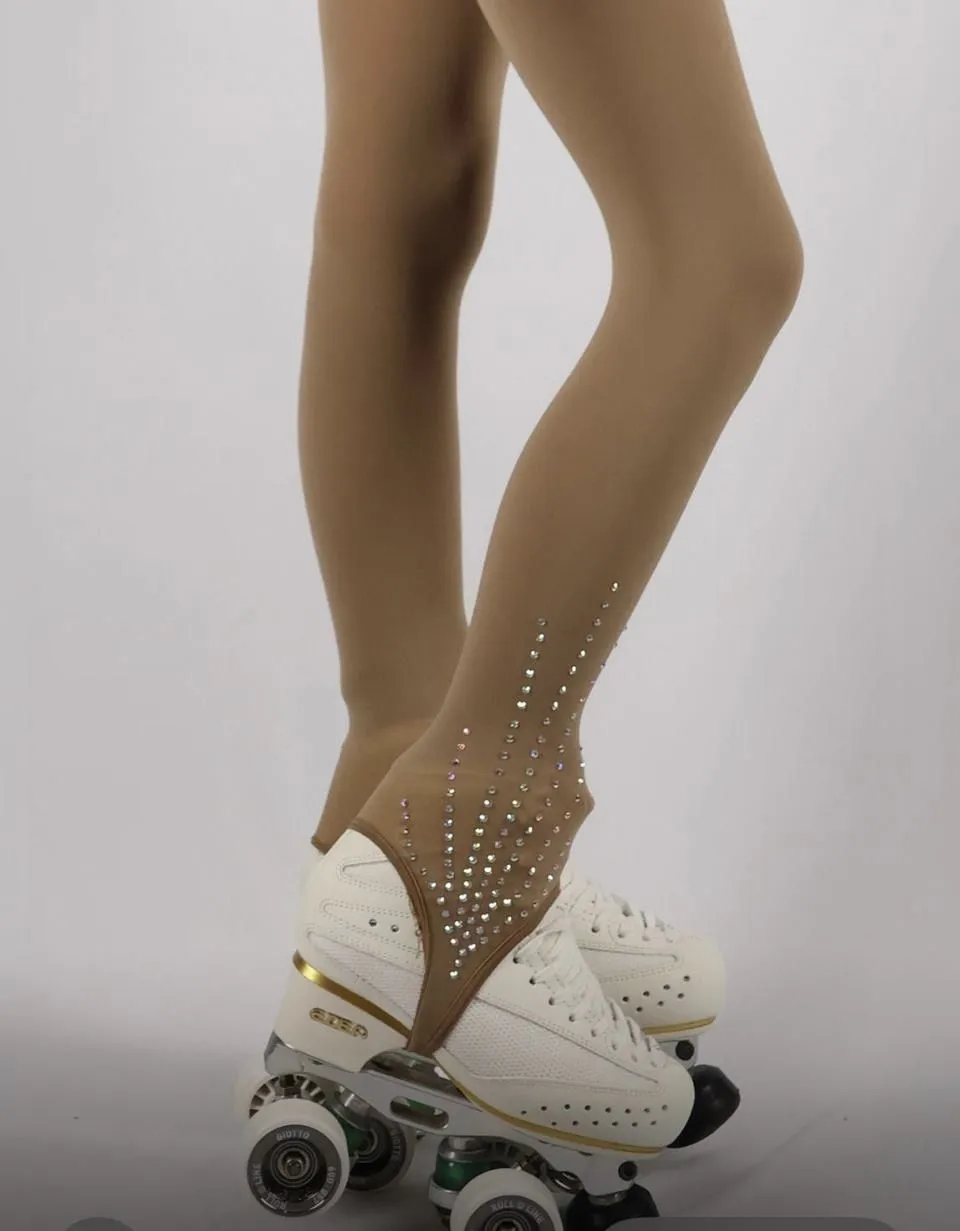 Calza con ghetta con Strass